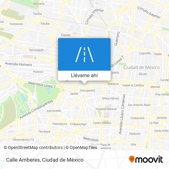 Mapa de Calle Amberes