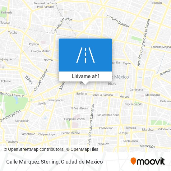 Mapa de Calle Márquez Sterling