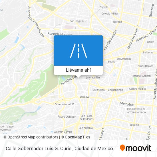 Mapa de Calle Gobernador Luis G. Curiel