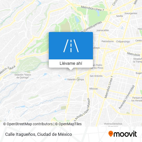 Mapa de Calle Itagueños