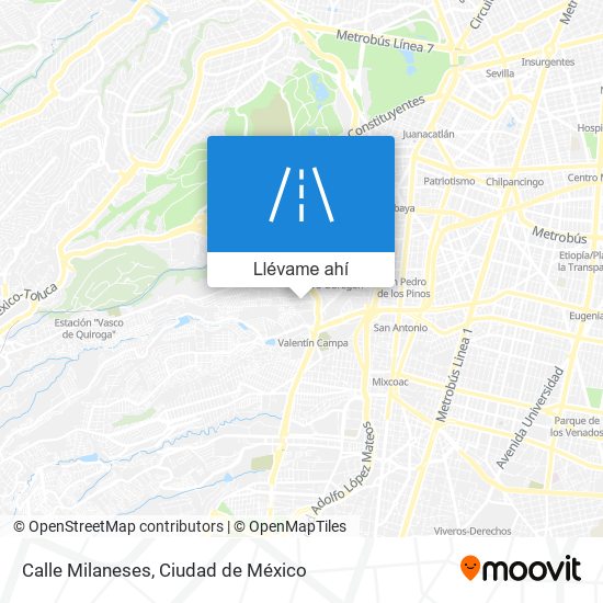 Mapa de Calle Milaneses