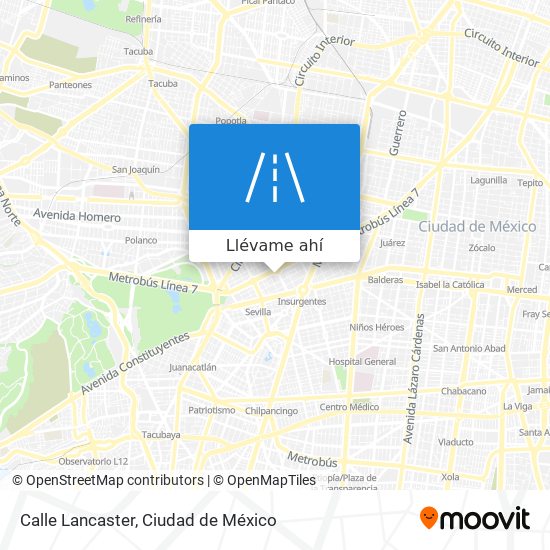 Mapa de Calle Lancaster