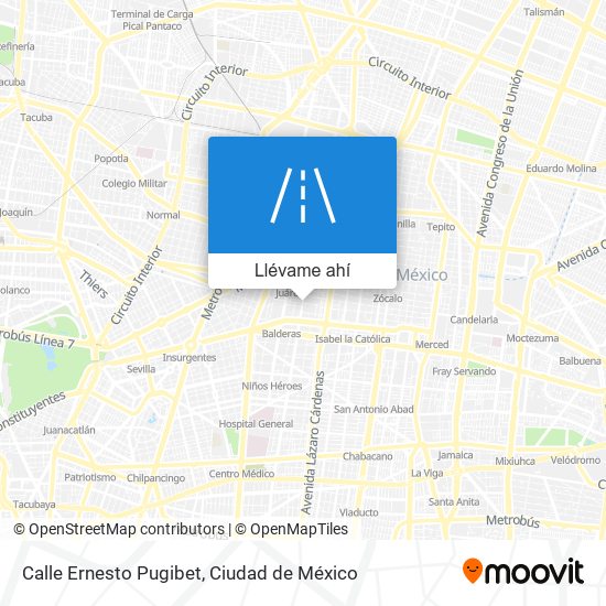 Mapa de Calle Ernesto Pugibet