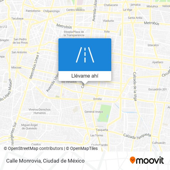 Mapa de Calle Monrovia