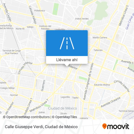 Mapa de Calle Giuseppe Verdi