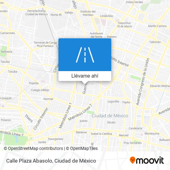 Mapa de Calle Plaza Abasolo