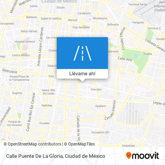 Mapa de Calle Puente De La Gloria