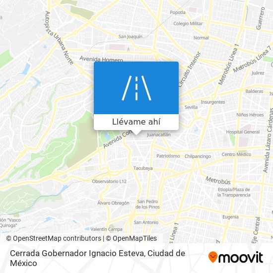 Mapa de Cerrada Gobernador Ignacio Esteva