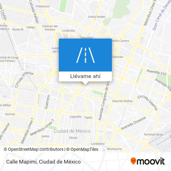 Mapa de Calle Mapimi