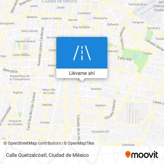 Mapa de Calle Quetzalcóatl