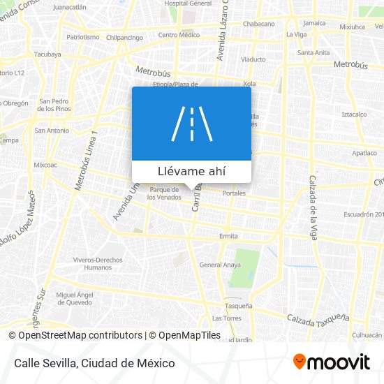 Mapa de Calle Sevilla