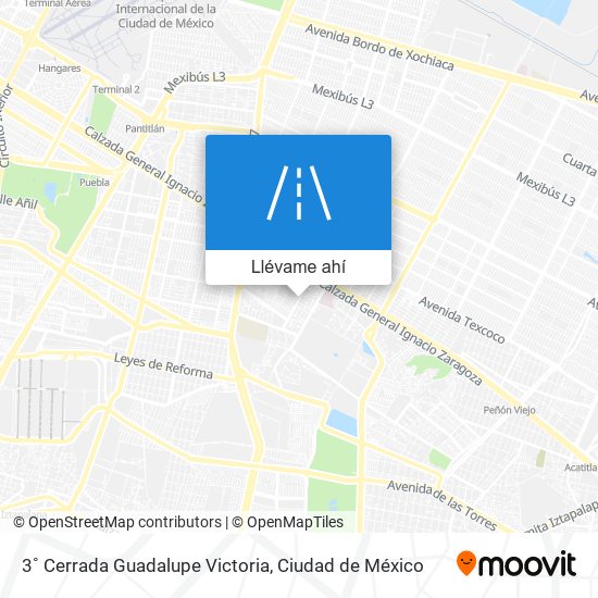 Mapa de 3˚ Cerrada Guadalupe Victoria