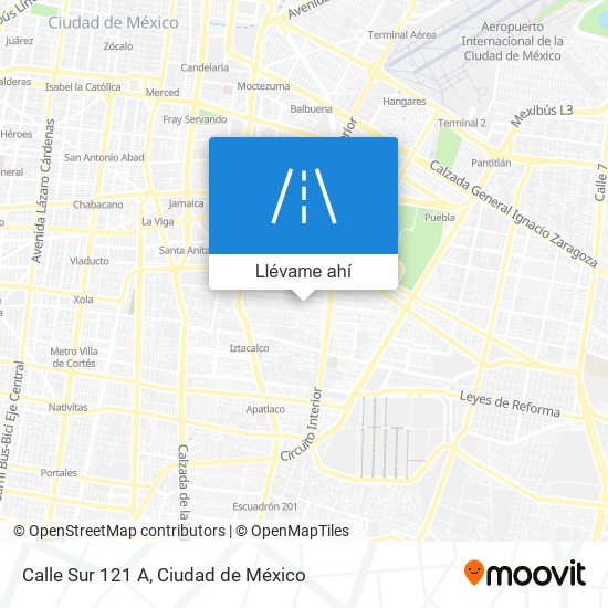 Mapa de Calle Sur 121 A