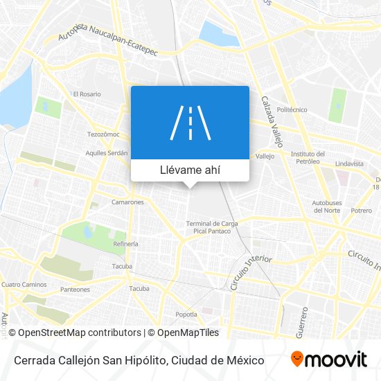 Mapa de Cerrada Callejón San Hipólito