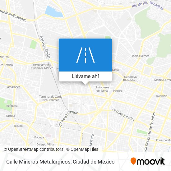 Mapa de Calle Mineros Metalúrgicos