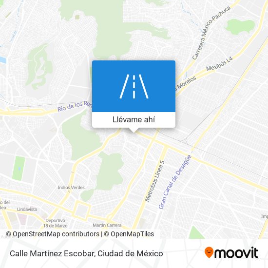 Mapa de Calle Martínez Escobar