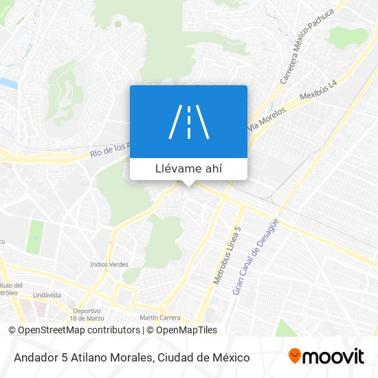 Mapa de Andador 5 Atilano Morales