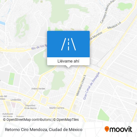 C mo llegar a Retorno Ciro Mendoza en Gustavo A. Madero en Autob s