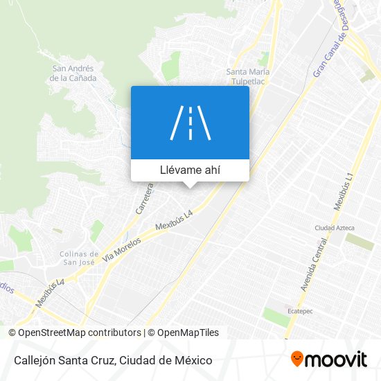Mapa de Callejón Santa Cruz