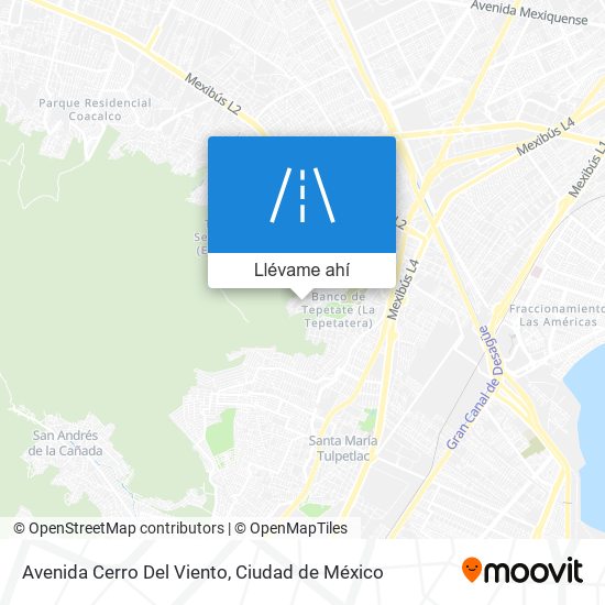 Mapa de Avenida Cerro Del Viento