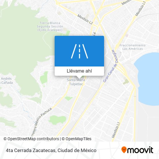 Mapa de 4ta Cerrada Zacatecas