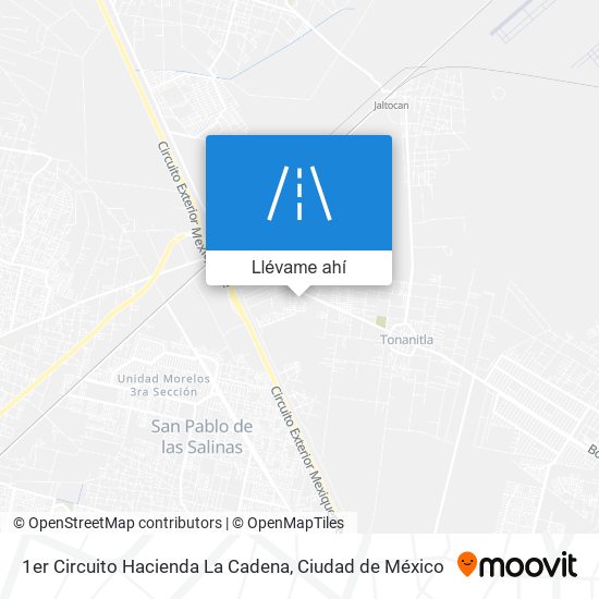 Mapa de 1er Circuito Hacienda La Cadena