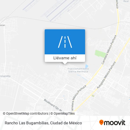 Cómo llegar a Rancho Las Bugambilias en Zumpango en Autobús?