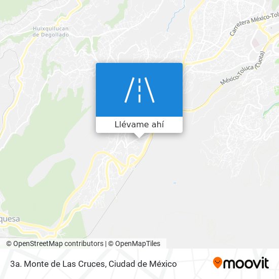 Mapa de 3a. Monte de Las Cruces