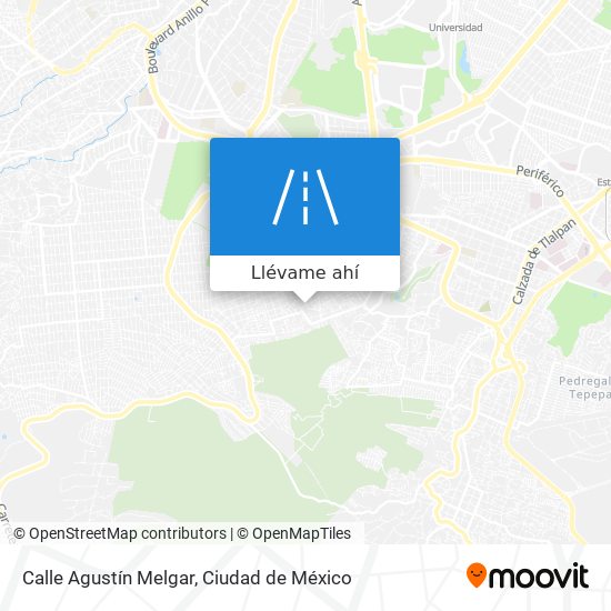 Mapa de Calle Agustín Melgar