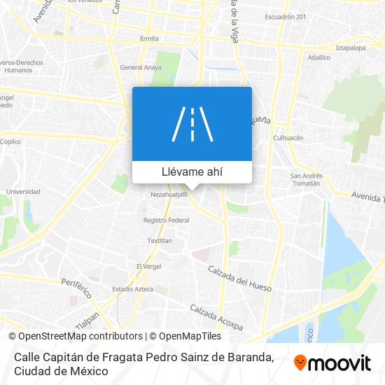 Mapa de Calle Capitán de Fragata Pedro Sainz de Baranda