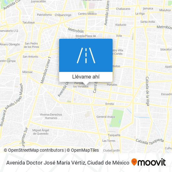 Mapa de Avenida Doctor José María Vértiz