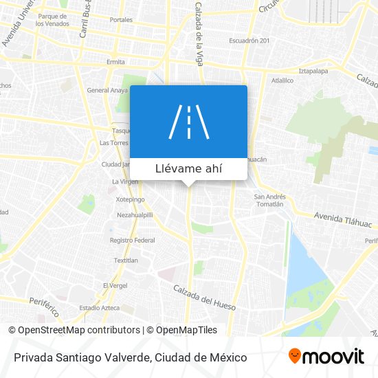 Mapa de Privada Santiago Valverde