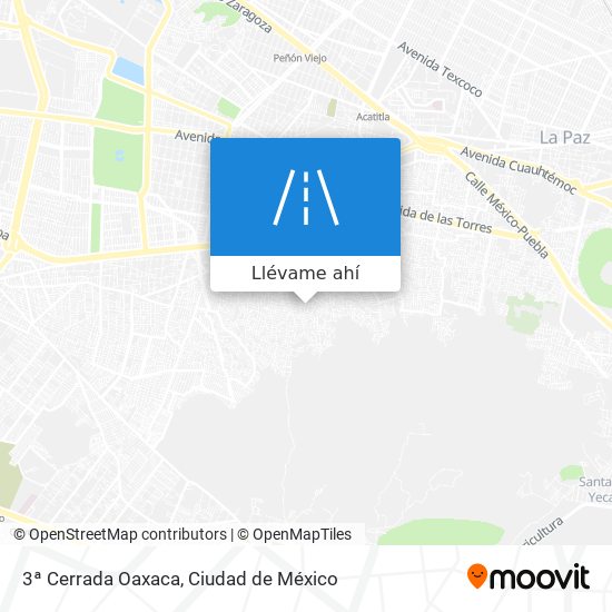 Mapa de 3ª Cerrada Oaxaca