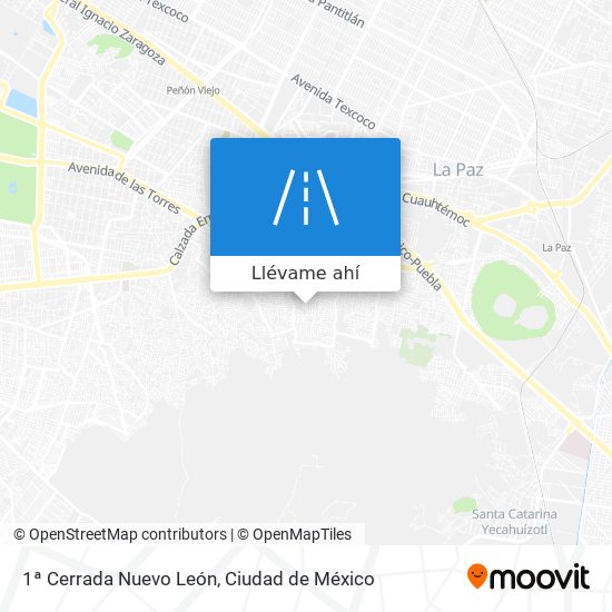 Mapa de 1ª Cerrada Nuevo León
