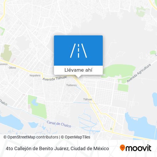 Mapa de 4to Callejón de Benito Juárez