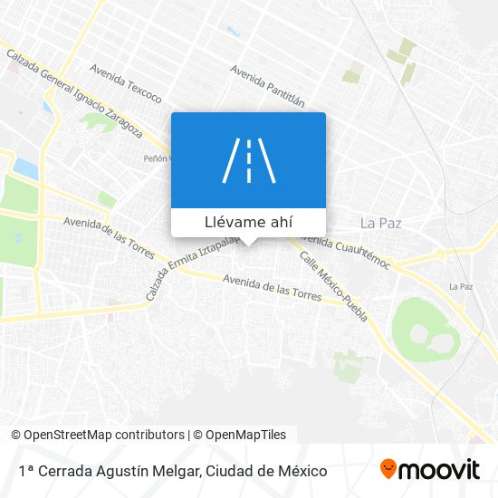 Mapa de 1ª Cerrada Agustín Melgar