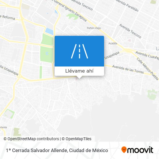 Mapa de 1ª Cerrada Salvador Allende