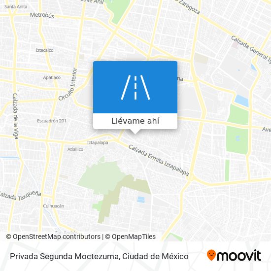 Mapa de Privada Segunda Moctezuma