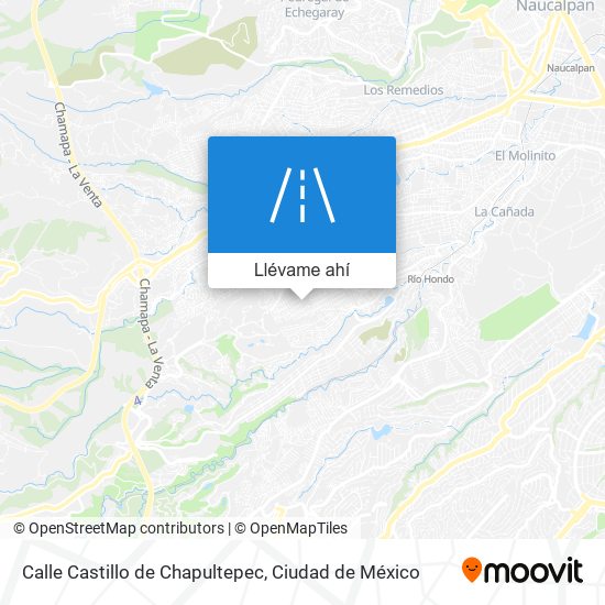 Mapa de Calle Castillo de Chapultepec