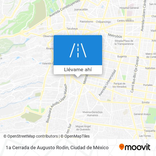Mapa de 1a Cerrada de Augusto Rodin