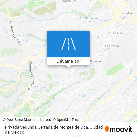 Mapa de Privada Segunda Cerrada de Montés de Oca