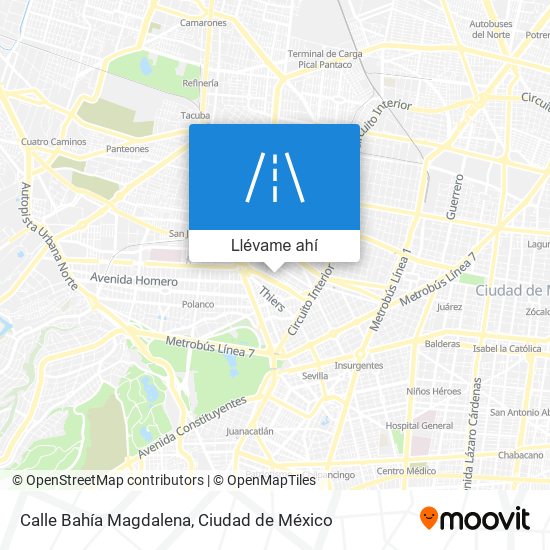 Mapa de Calle Bahía Magdalena