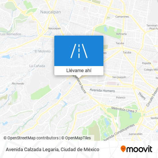 Mapa de Avenida Calzada Legaria