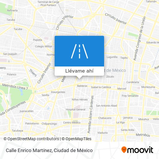 Mapa de Calle Enrico Martínez