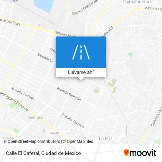 Mapa de Calle El Cafetal