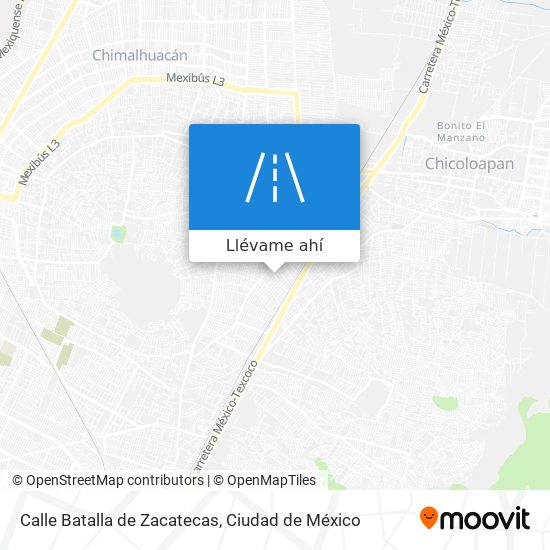 Mapa de Calle Batalla de Zacatecas
