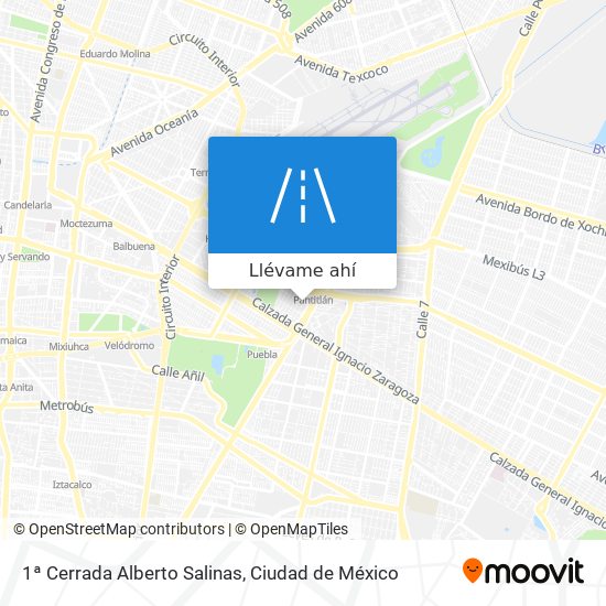 Mapa de 1ª Cerrada Alberto Salinas