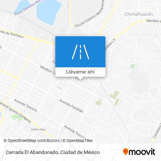 Mapa de Cerrada El Abandonado