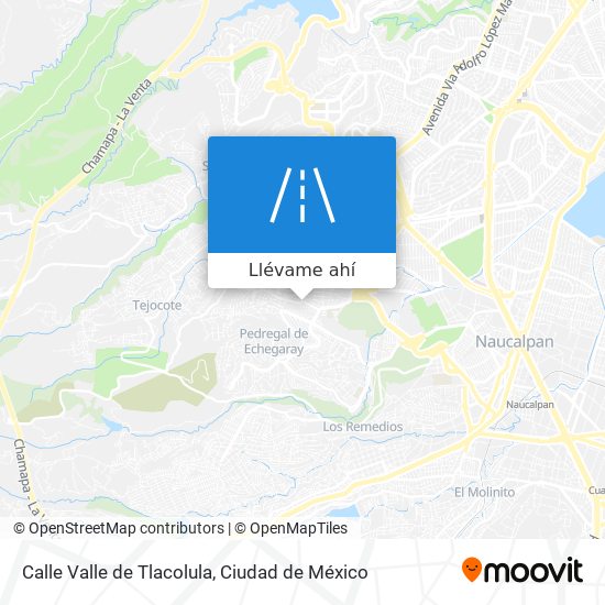 Mapa de Calle Valle de Tlacolula