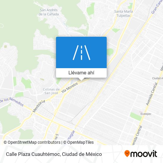 Mapa de Calle Plaza Cuauhtémoc